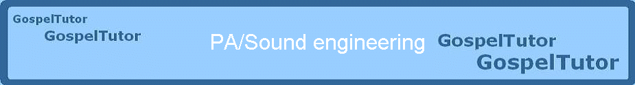 PA/Sound engineering